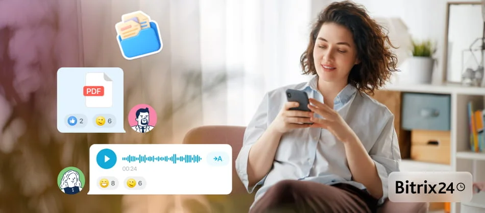 Bitrix24 Messenger'daki yeni özellikler: sohbet klasörleri, davet bağlantıları ve daha iyi sohbet düzeni.
