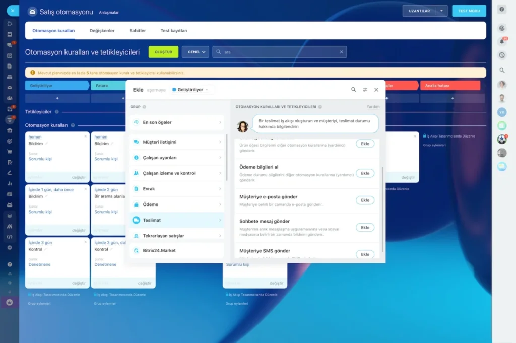Otomasyon kuralları ve tetikleyicileri